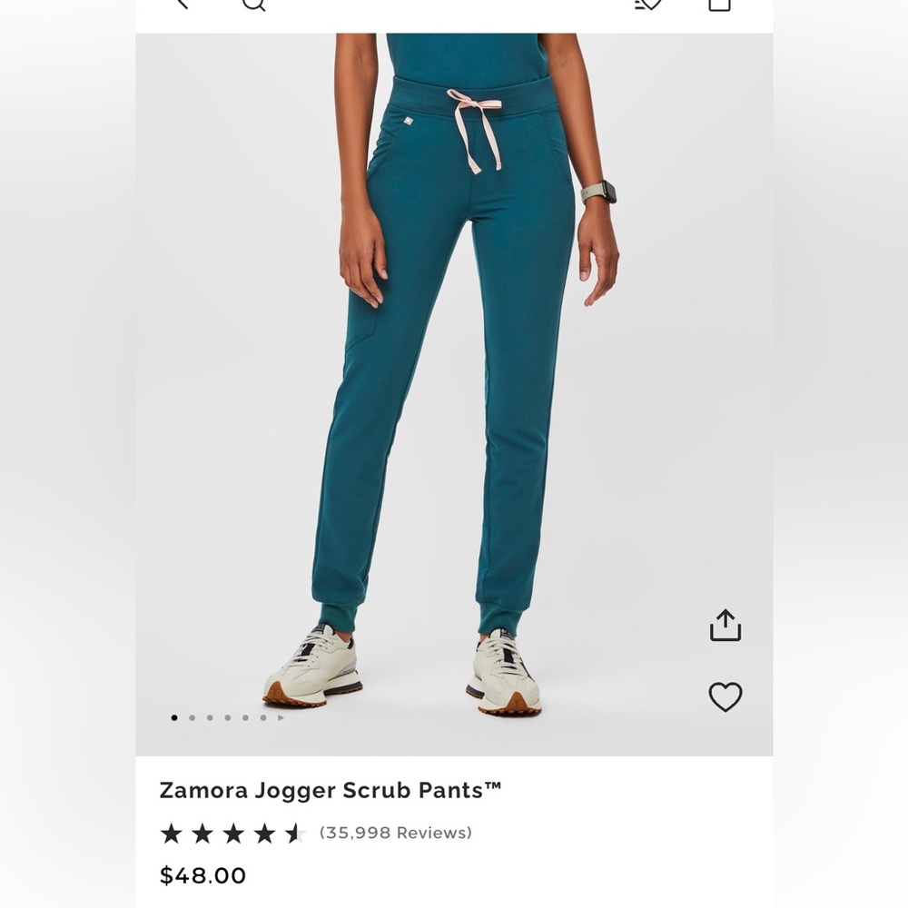 Figs Zamora Jogger - Caribbean Blue - excellent condition - Regular waist